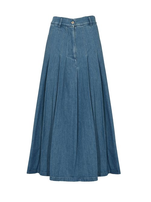 Gonna Opunzia in denim di cotone WEEKEND MAX MARA | 2525106016600002